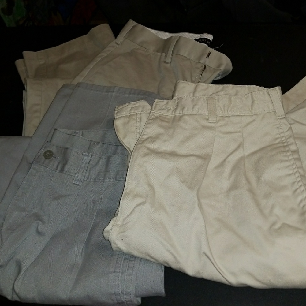 Lot of 3 mens dress pants 29/32 one pr is 30/32